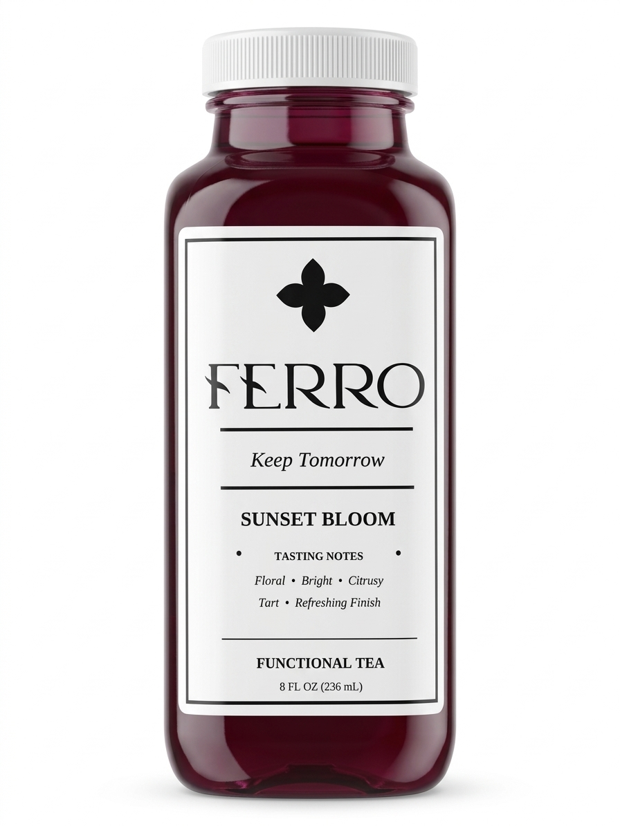 Ferro Tea – Sunset Bloom (8oz Glass)