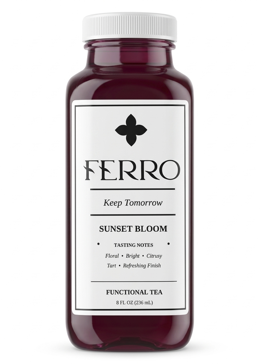 Ferro Tea – Sunset Bloom (8oz Glass)