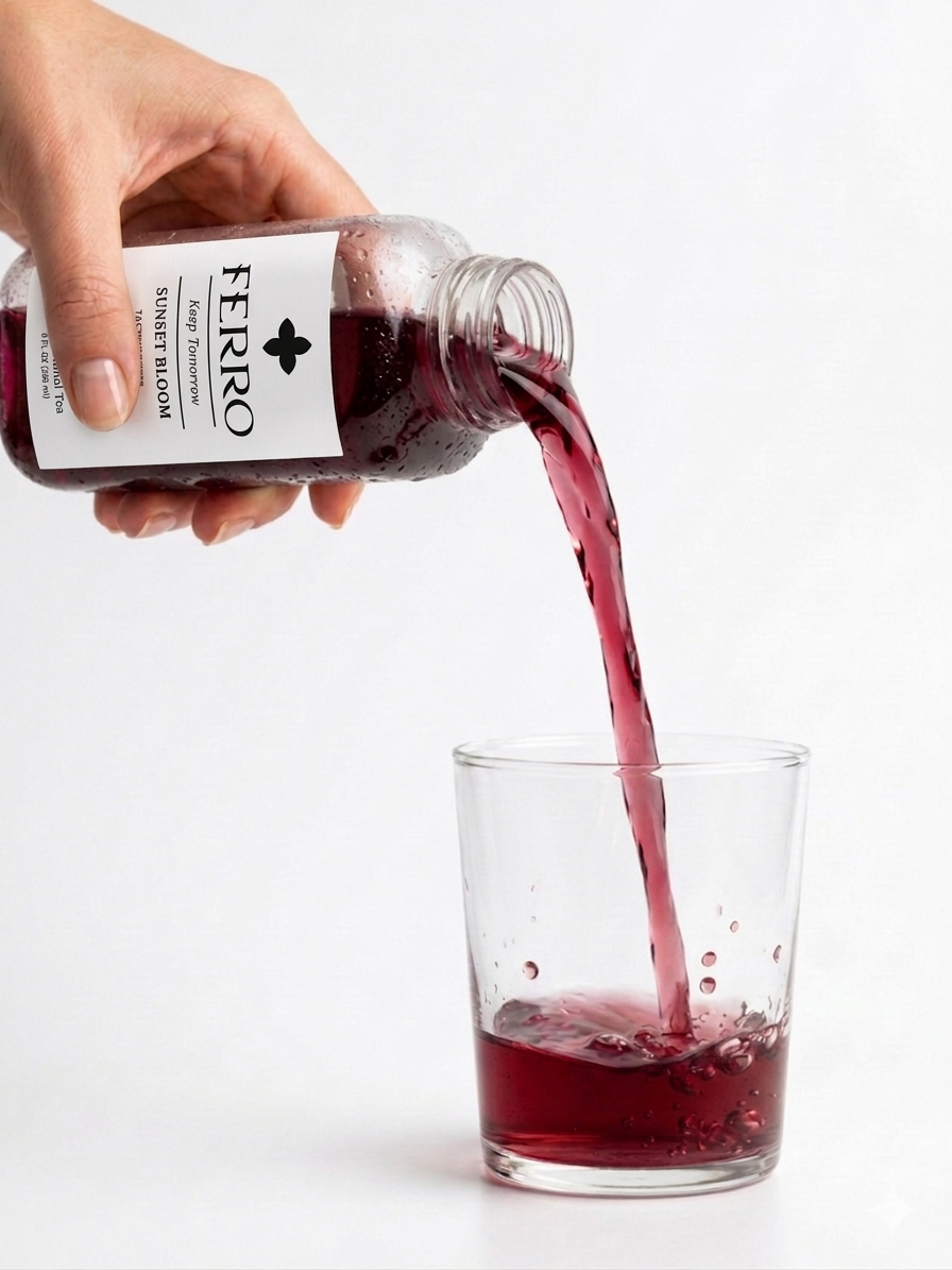 Ferro Tea – Sunset Bloom (8oz Glass)