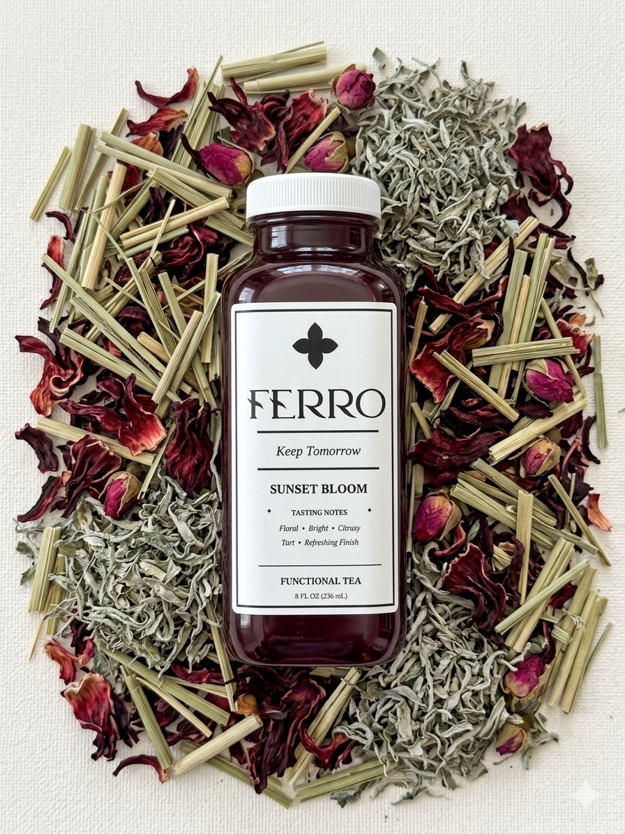 Ferro Tea – Sunset Bloom (8oz Glass)